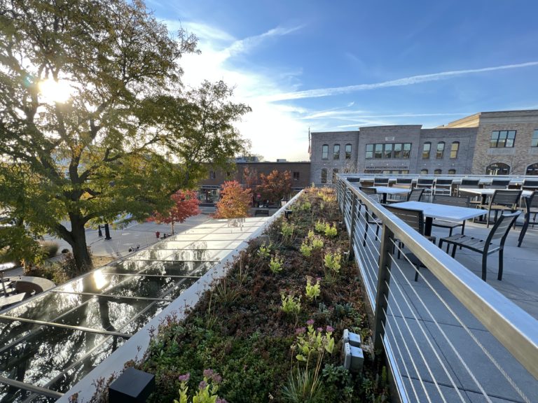 The Exchange - Northville, MI (Greenroof and pavers by Inhabitect)
