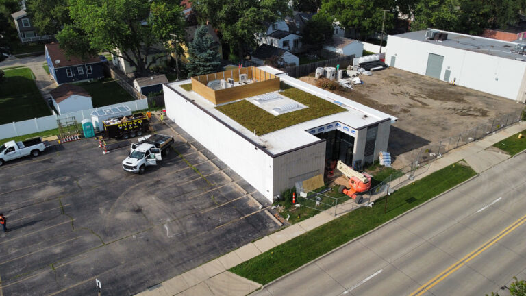 green roof at butters in berkley mi