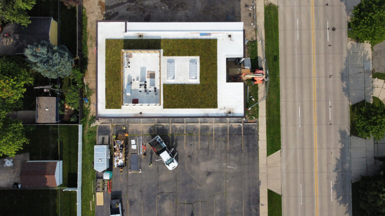 green roof at butters in berkley mi